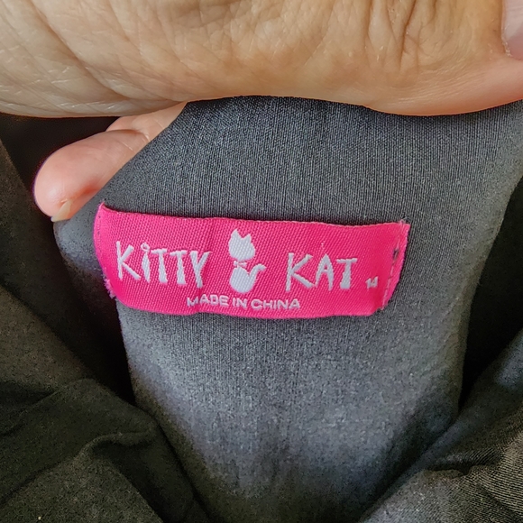 KITTY KAT Size 14 black figure-hugging midi dress - Picture 9 of 15